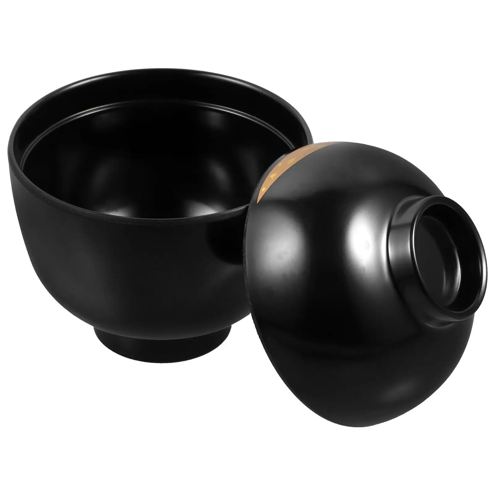 

Elegant Japanese Style Soup Bowl Heat Resistant Lid Reusable Traditional Design Sushi Izakaya Cuisine Kitchen Supply