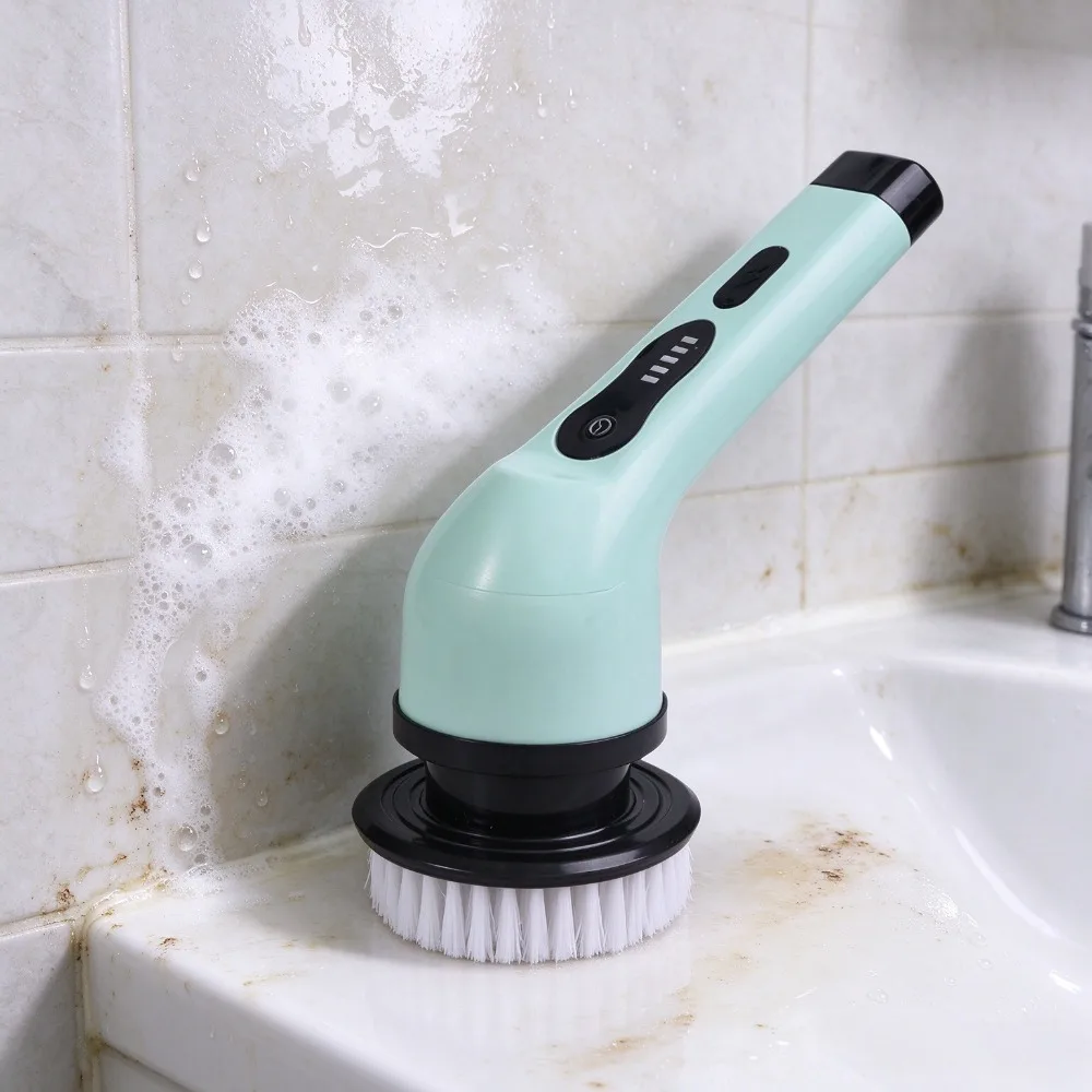 Cordless Spin Scrubber Electric Multipurpose Cleaning Brush for Kitchen Bathroom Toilet Household Hair Brushes Mops