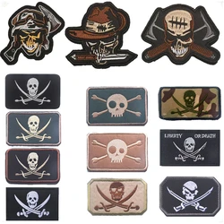 Seal Pirate Embroidered Hook and Loop Patch Jolly Rogers Badge, Arm Badge, Skull Flag taktyczne naszywki na akcesoria Morale Seal