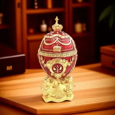 

1 шт., коробка для колец в форме яйца, креативный окрашенный органайзер для ювелирных изделий, чехол для хранения, стильный ювелирный орнамент, подарочный чехол для колец