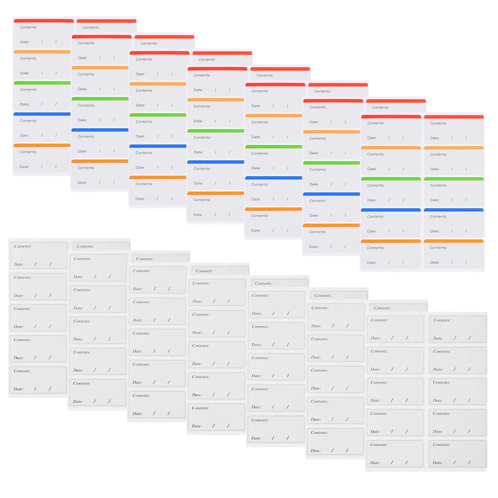 

100 Sheets Blank Removable Freezer Labels for Food Containers Jars Refrigerator Cold Storage Easy Peel Off No Residue Date