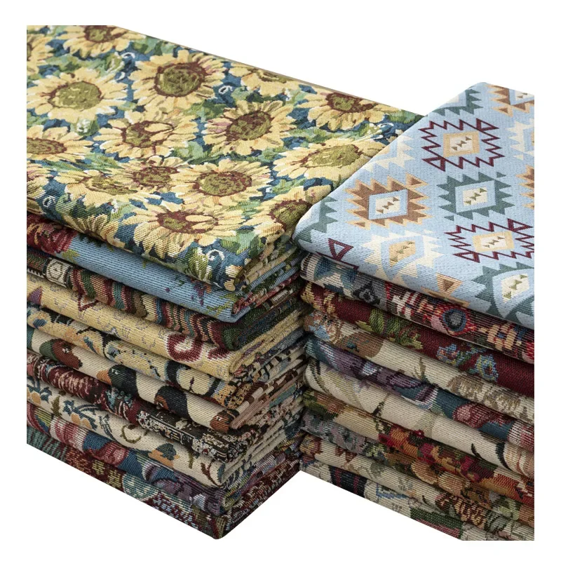 Chenille Jacquard Fabric Upholstery By Meters for Curtains Hat Pillowcase Tablecloth Diy Sewing Sofa Cloth Wearable Flower Bear