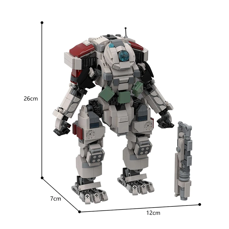 BuildMoc Titanfall 2 Scorch Titan Robot Building Blocks Set Battle Mecha Soldiers Bricks Game DIY Toy For Children Birthday Gift