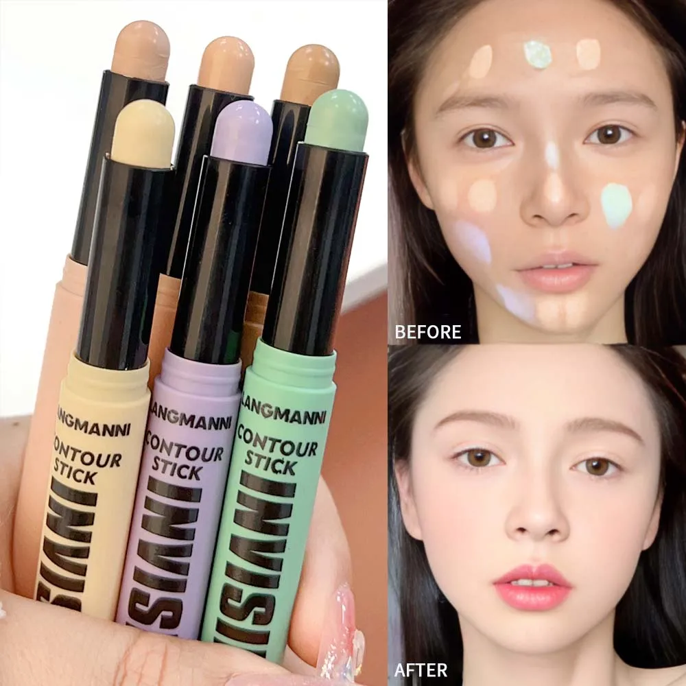 Nude Facial Foundation Color Correcting Concealer Stick Green Purple Contour Full Coverage Oil Control Brighten Skin Makeup