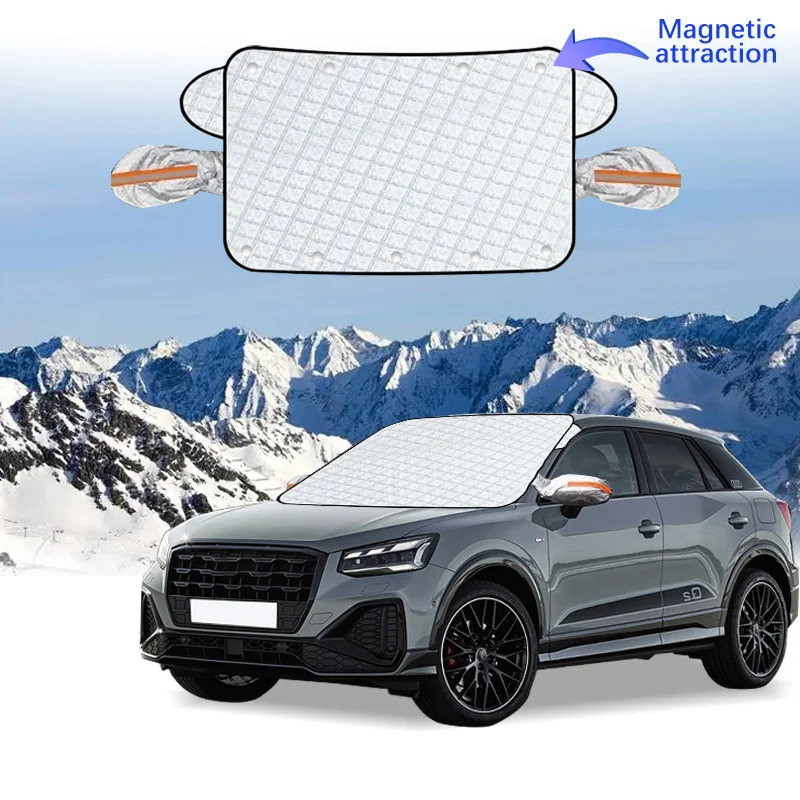 

Car Windshield Cover Magnet Winter Window Snow Shield Anti Frost Auto Front Window Snow Cover For Audi Q2