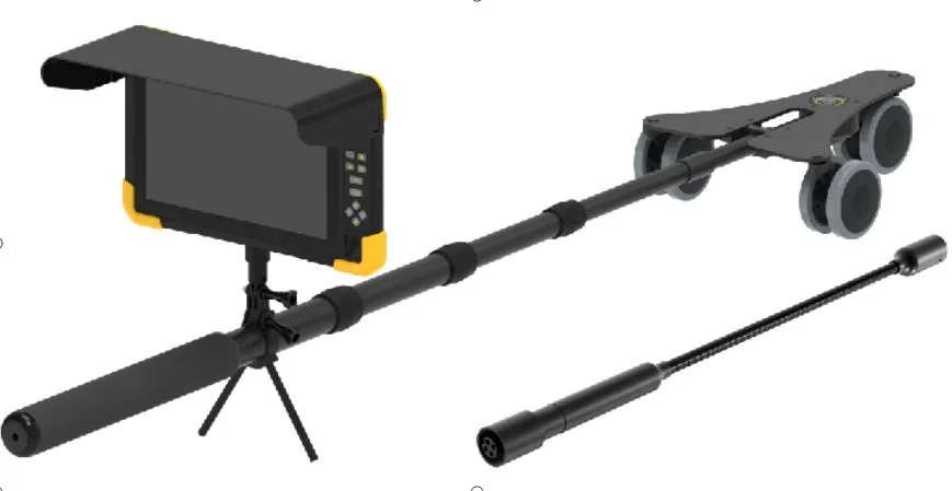 High Rechach Building Check Under Vehicle Search Security Undercarriage Inspection Camera With 10inch