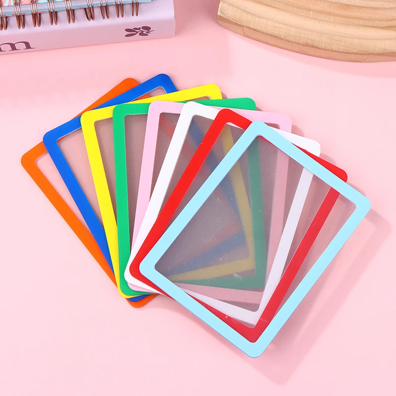 .Hot-5PCS Hard Edged Card Sleeve Protective Shell Plastic Material Card Sleeve Anti Fall Protective Shell Providing Protection