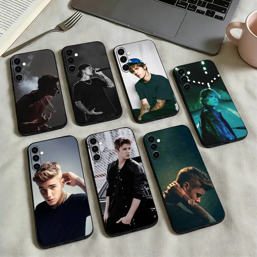 

Justin Bieber-r Phone Case For Samsung Galaxy A73,A72,A71,A70,A53,A52,A51,Soft Silicone Black Cover
