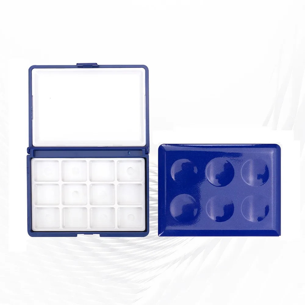12/24 Grid Mini Watercolor Box Portable 1ml Painting Pigment Box Empty Watercolor Painting Palette Travel Sketching