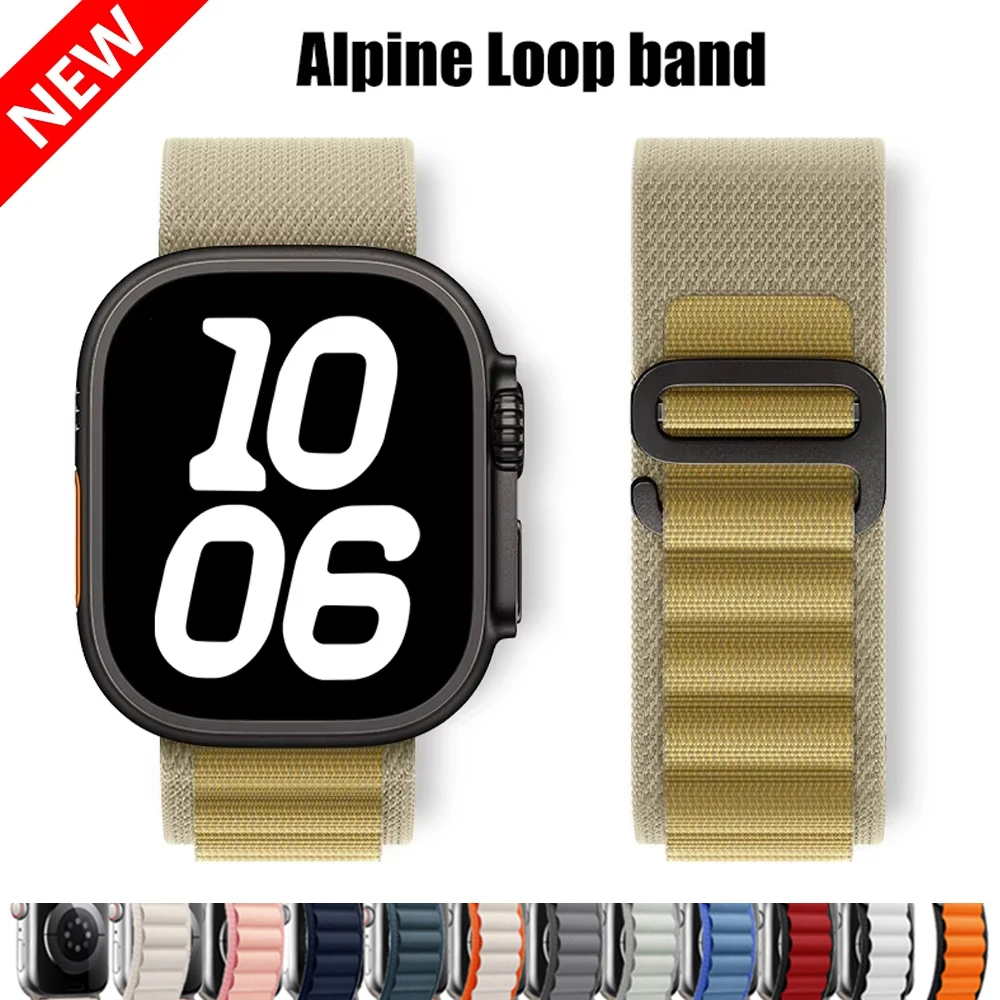 Alpine Strap for Apple Watch Band 46mm 45mm 44mm 40mm 41mm 42mm 38mm Correa iWatch series 10 9 8 7 6 5 4 3 se Ultra 2 Band 49mm