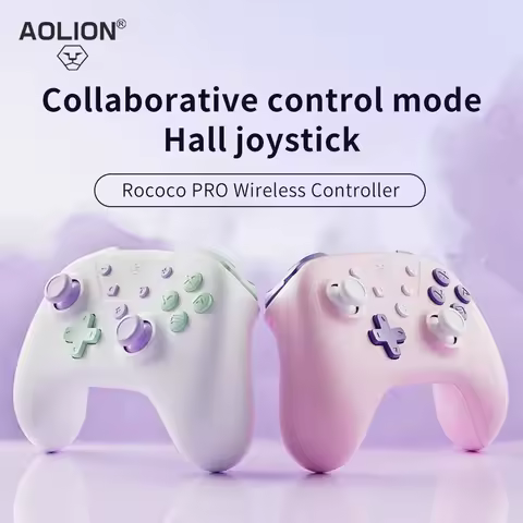 AOLION Nintendo Switch Pro Controller Wireless OLED Bluetooth Gaming Absolute Zero PC Version SteamDouble Row Controller
