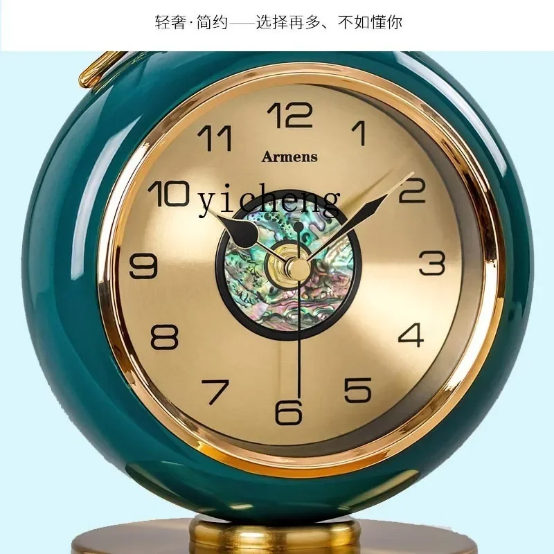 E21  Living Room Personalized Clock Ornament Bedroom Light Luxury Clock
