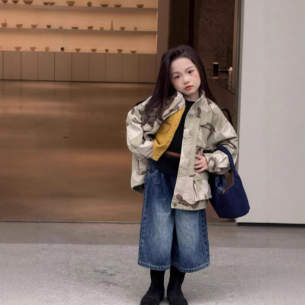 

2025 New Autumn Clothing Children's Camouflage Jacket Stylish Top Handsome Outfit Jacket