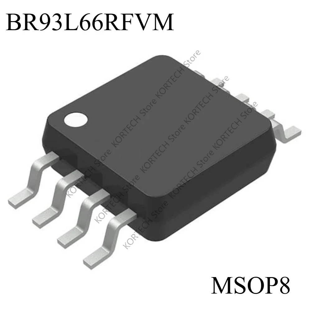 2pcs/Lot Original BR93L66RFVM C66 R66 93C66 93C66C-I/MS R66W MSOP8 EEPROM IC chip