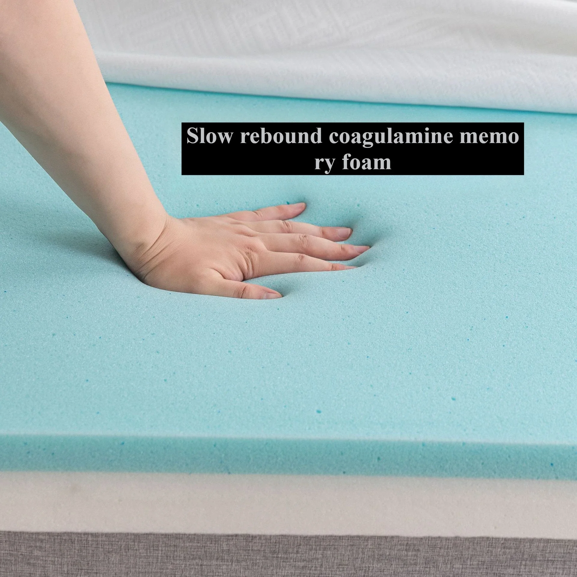 Convenient storage zero-pressure high-density memory foam thin cushion mattress 5cm slow rebound memory foam for good sleep