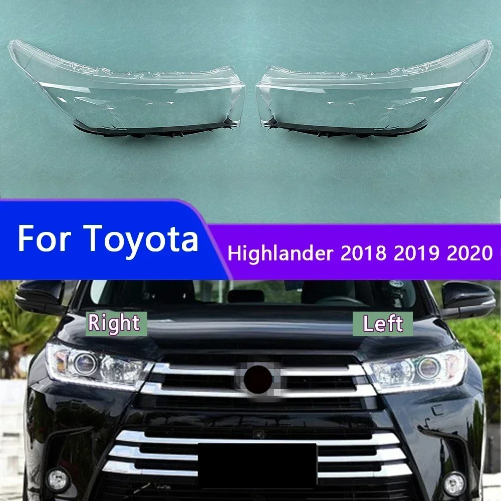 

Для Toyota Highlander 2018 2019 2020 передний абажур, корпус фары, абажур, линза из плексигласа