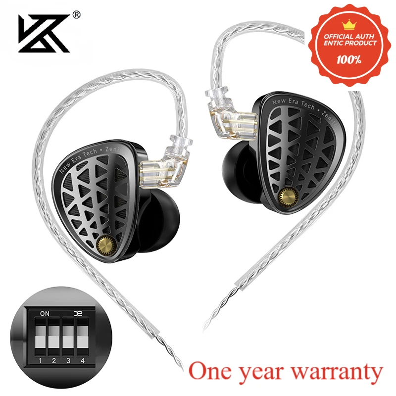 KZ Zenith Latest, Peak, Wired Earphones Flagship Single Motion In Ear Heavy Bass Thermal HIFI Monitoring