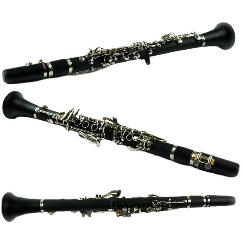 Clarinet Eb key, high-quality black wind instrument, beginner level exam for clarinet