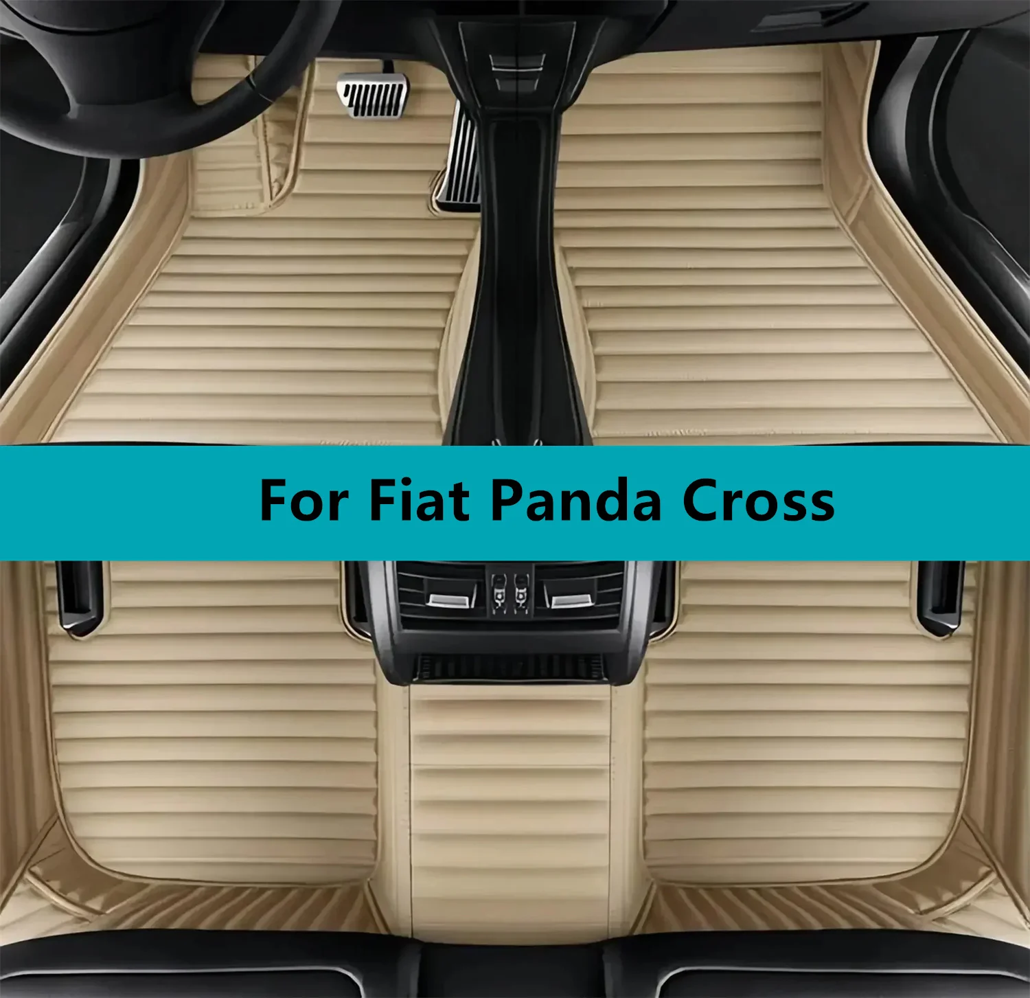 

Custom Car Floor Mats For Fiat Panda Cross 2022 2023 2024 2025 2026 All Weather Waterproof Car Floor Mats