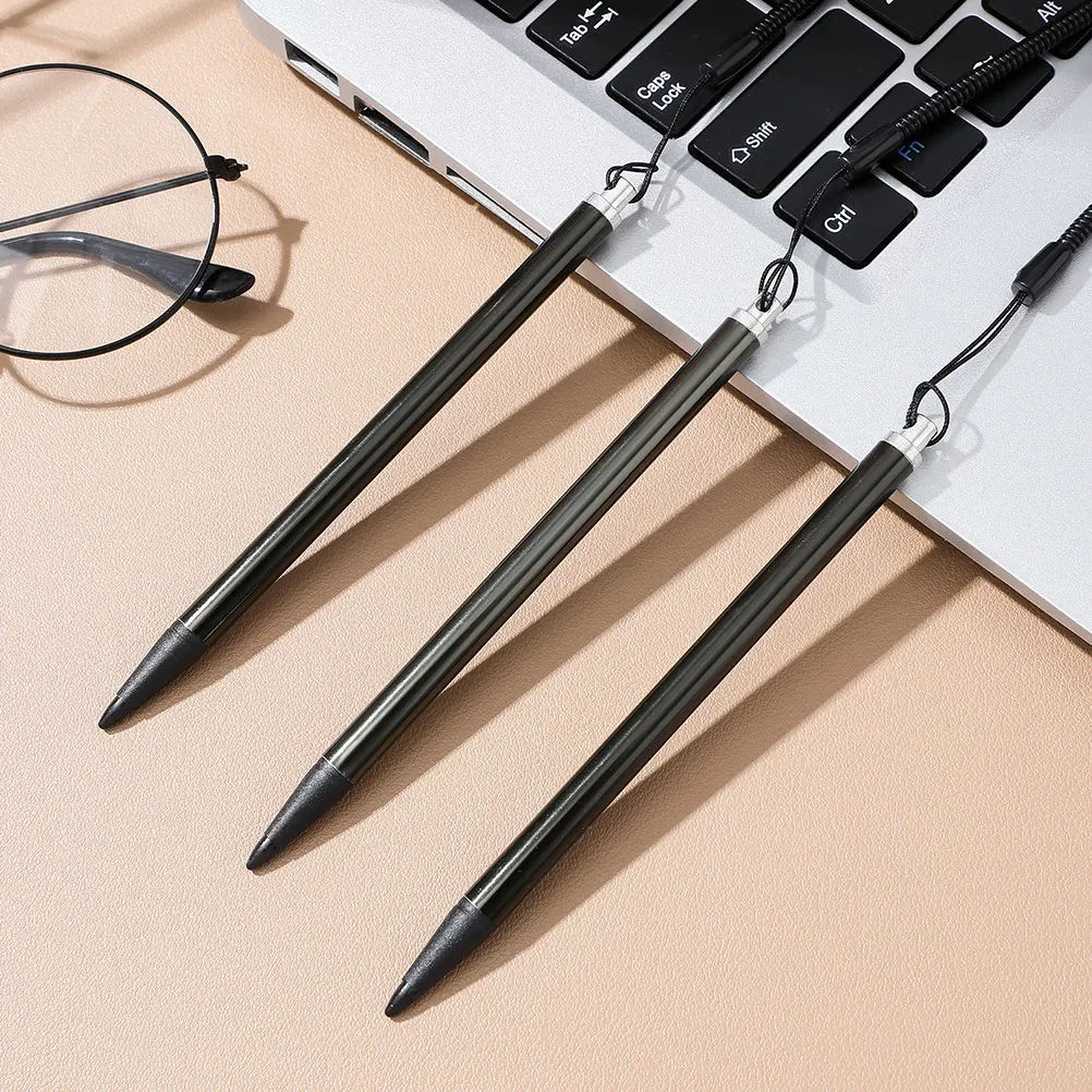 

6pcs Resistive Stylus Precision Metal Fine Tip AntiLost Tether Durable Smart Pen for Tablets Phones Touchscreen Writing
