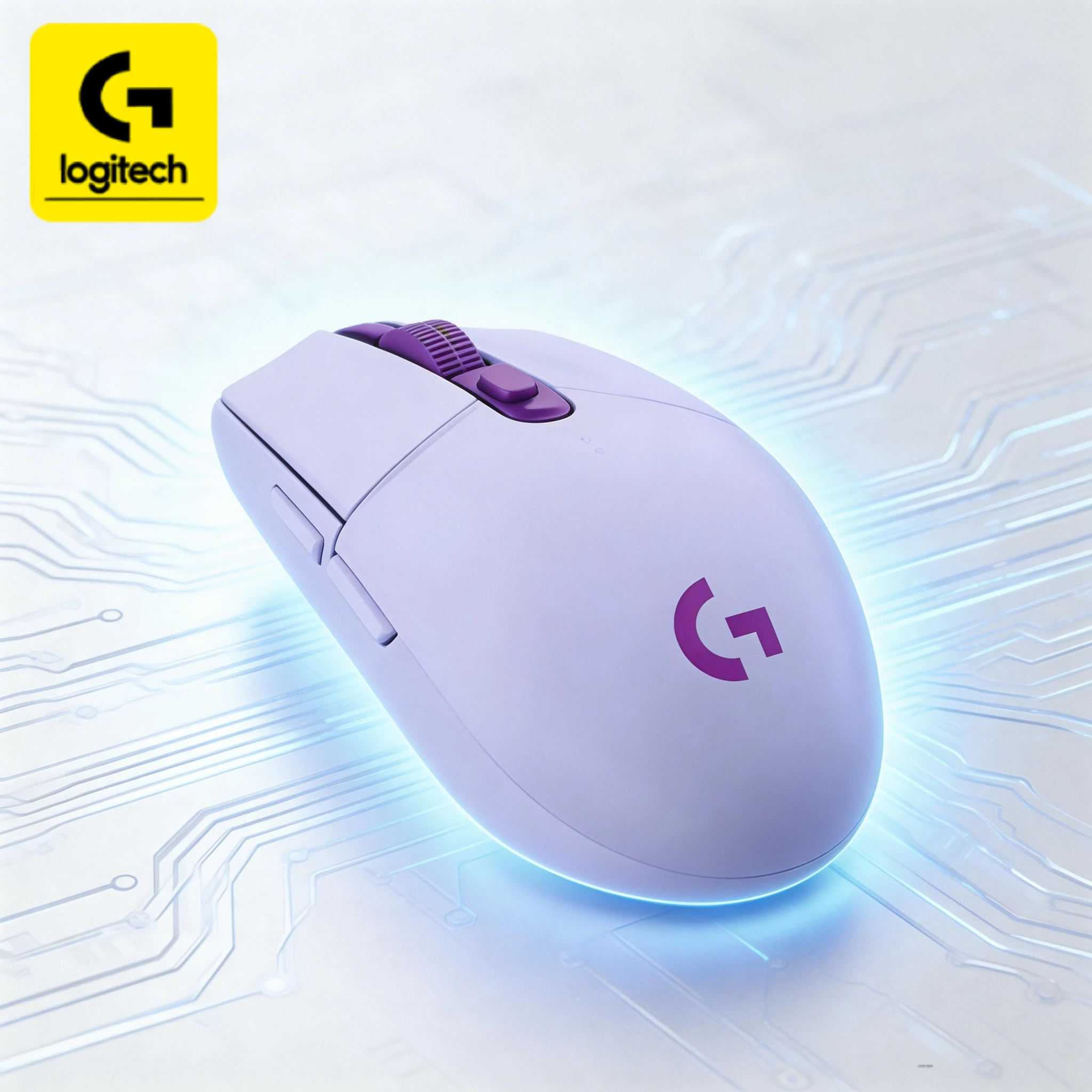 

Беспроводная игровая мышь Logitech G304/G402/G203 с сенсором HERO, 12000 DPI, 6 программируемых кнопок, подходит для различных игр.