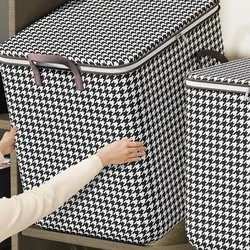 1Pcs Foldable Clothes Organizer Clothes Storage Bags Large Capacity Quilt Moving Box Tote Bag Dustproof Clothing Wardrobe Home