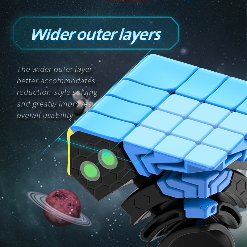 DianSheng ギャラクシー 8 メートルボールコア磁気マジックキューブ 8 × 8 磁気ステッカーレススピードキューブプロフェッショナルパズルおもちゃ子供のギフト