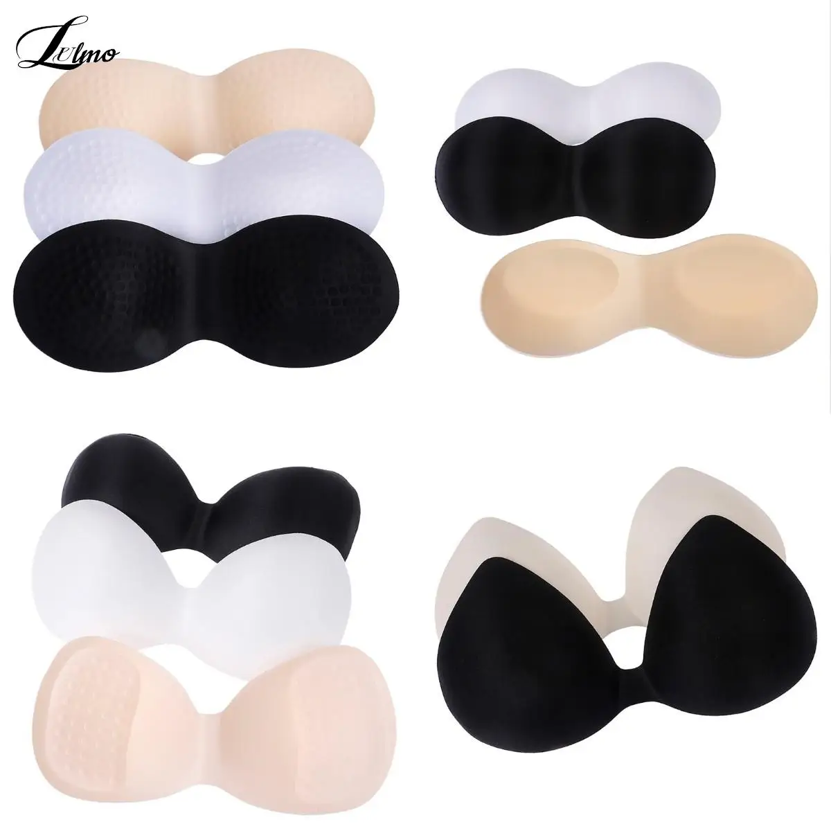 

Foam Bra Pads Swimsuit Padding Inserts Sponge Chest Cup Breast Bra Bikini Insert Chest Pad Body-fitted Design