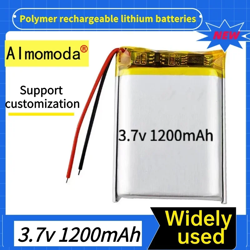 

New 103040 polymer lithium battery 1200mAh 3.7V lithium cell ternary lithium battery Beauty device power bank can be customized