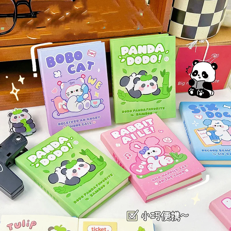 8 pcs/lot Kawaii Panda Cat Rabbit Notebook Cute Dog Portable Note Book Diary Planner Stationery gift School Supplies