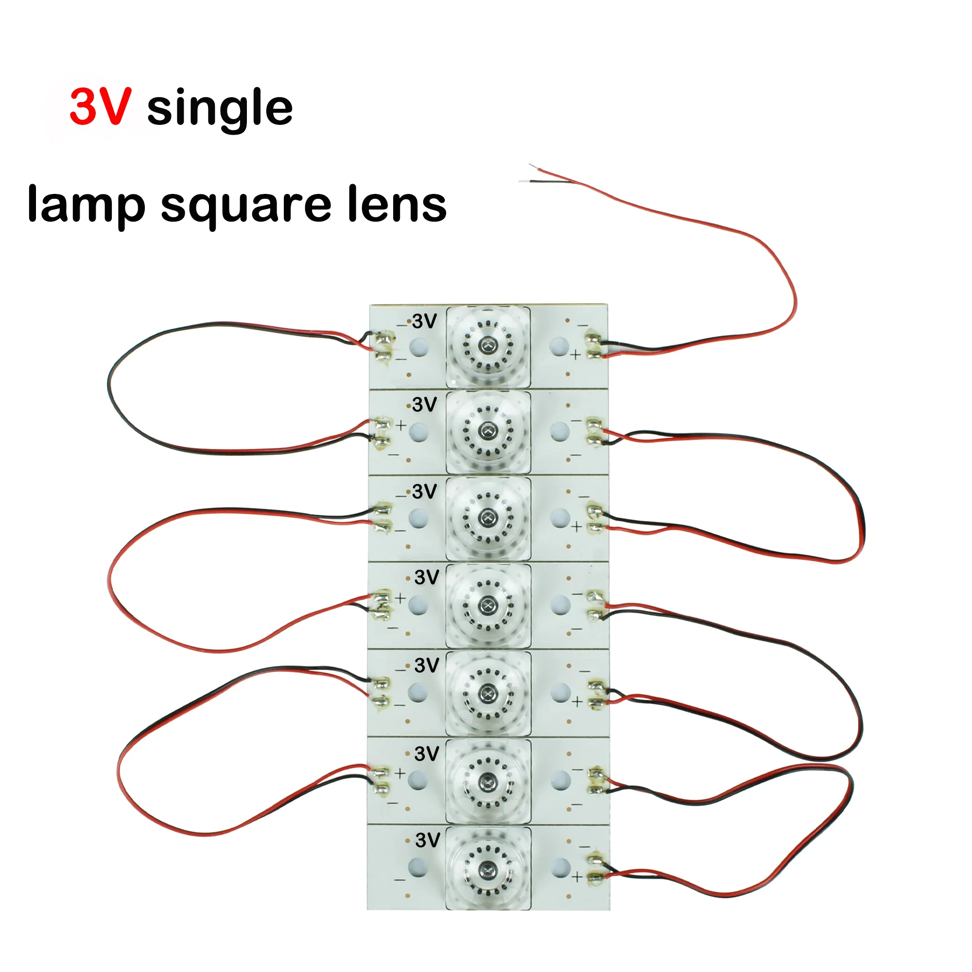 210 pcs 3V 6V LED diodo a emissione luminosa SMD Light Bead con lente ottica Fliter per riparazione TV LED 32-65