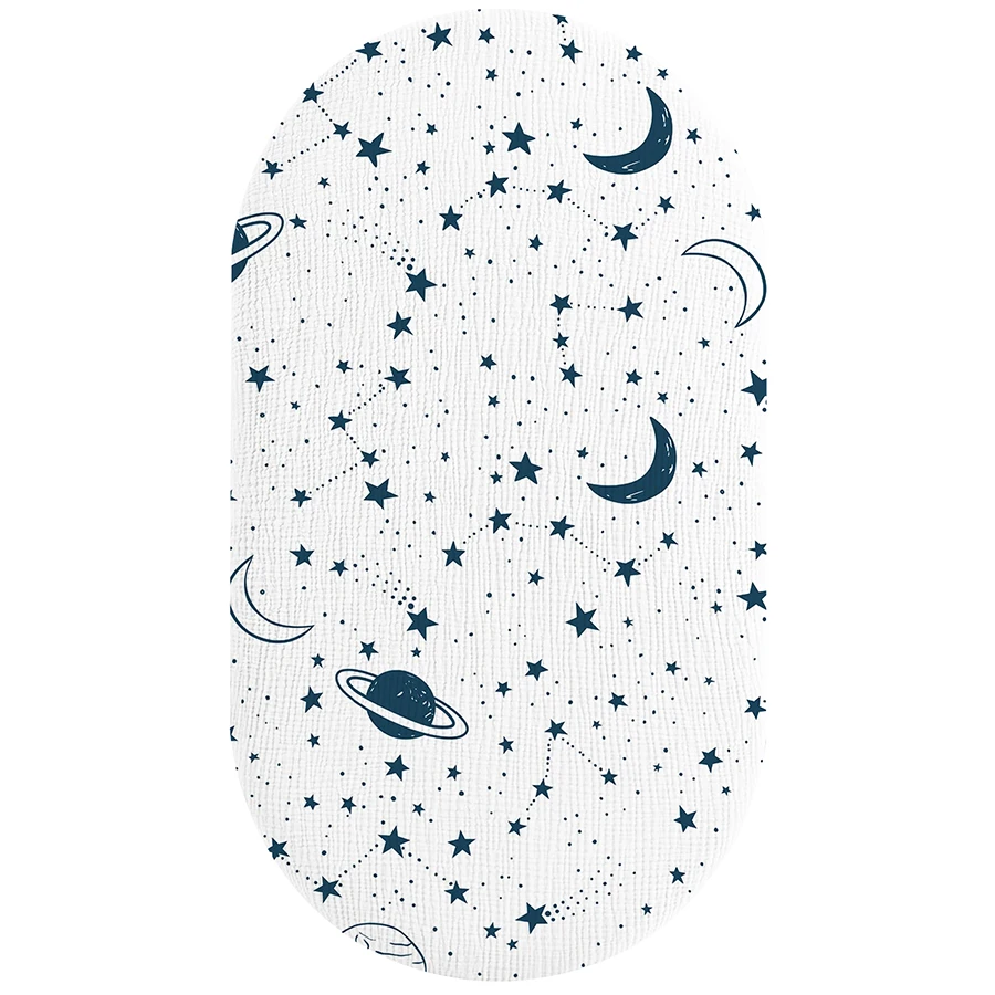 1 قطعة جديد اللون الطفل الشاش السرير ورقة طباعة تنفس مطاطا دافئ المجهزة القطن السرير ورقة مرتبة للطفل صبي الفتيات