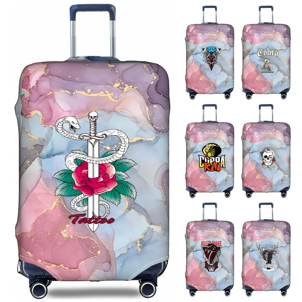 

Luggage Covers 18-32inch Protector Travel Luggage Suitcase Protective Cover Stretch Dust Covers Print Cobra Pattern