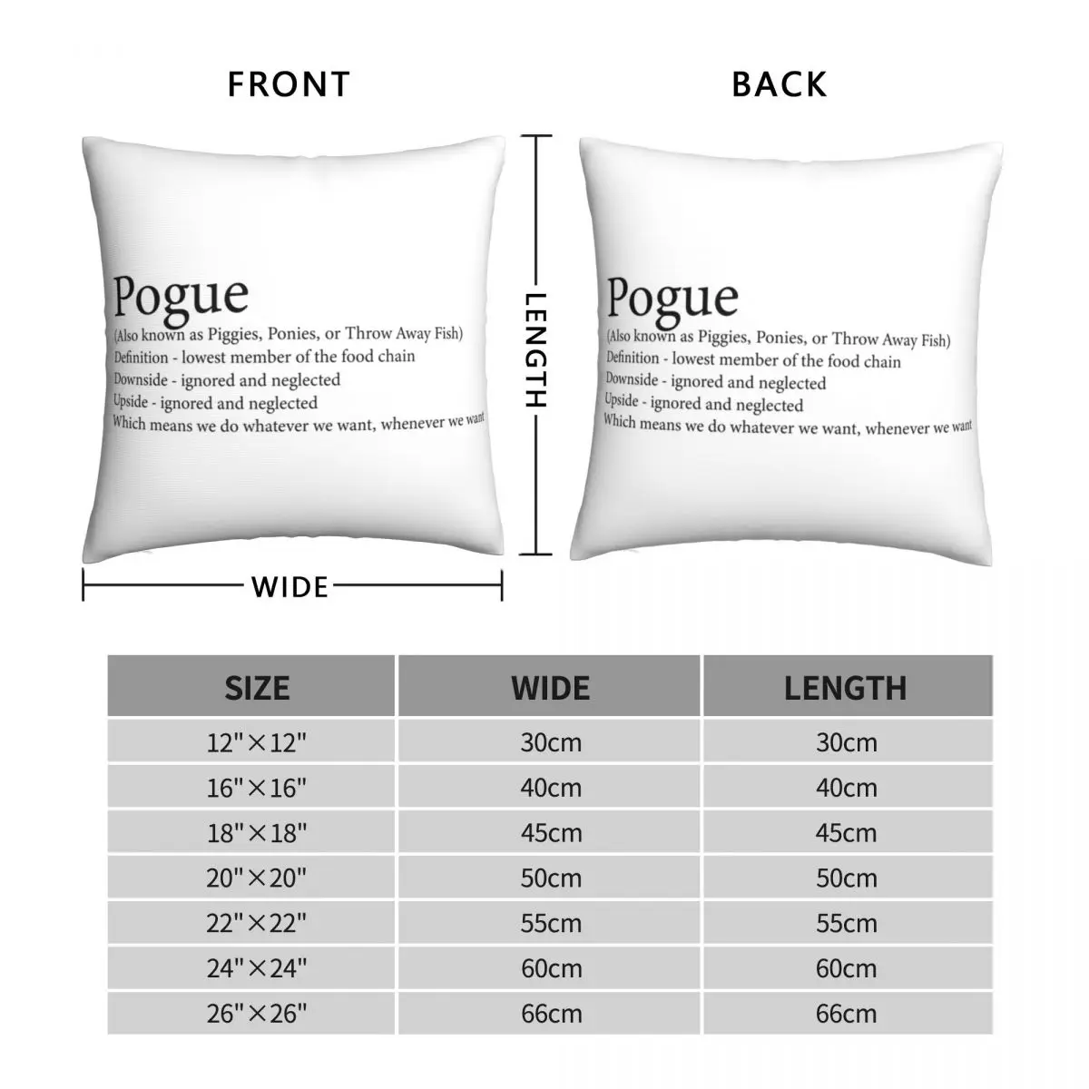 Pogue Outer Banks Defintion Square Pillowcase Polyester Linen Velvet Printed Zip Decorative Pillow Case Home Cushion Cover