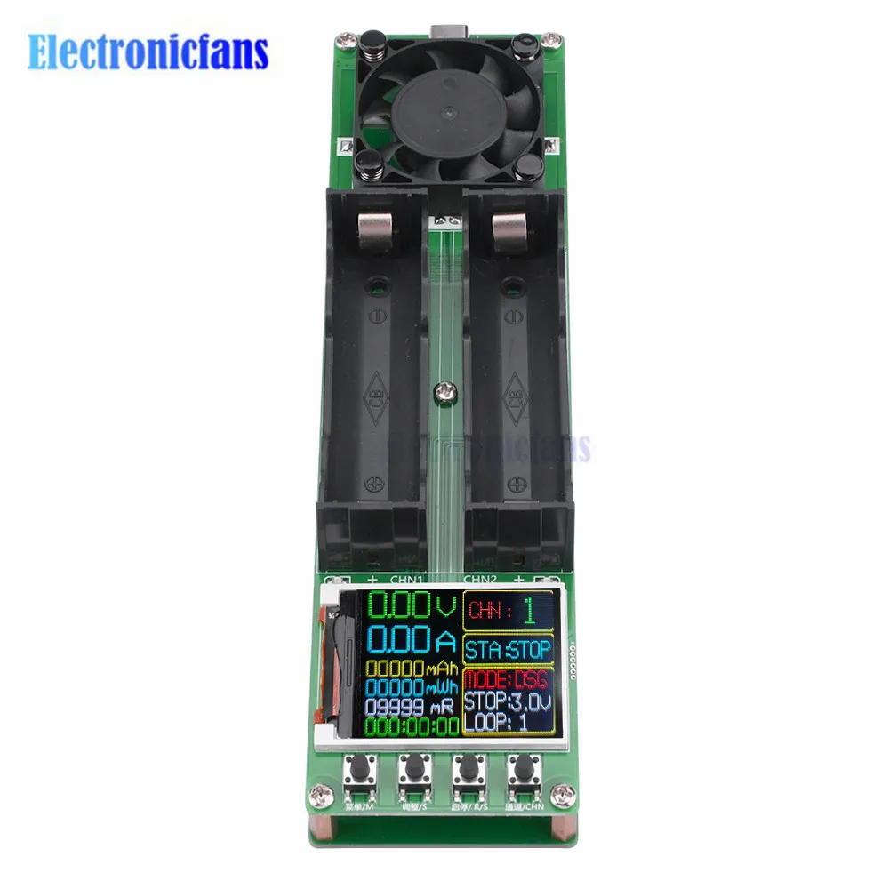 Imagem -04 - Display Digital Capacidade da Bateria Testador de Resistência Interna Módulo Detector de Energia da Bateria de Lítio 18650 Teste da Bateria