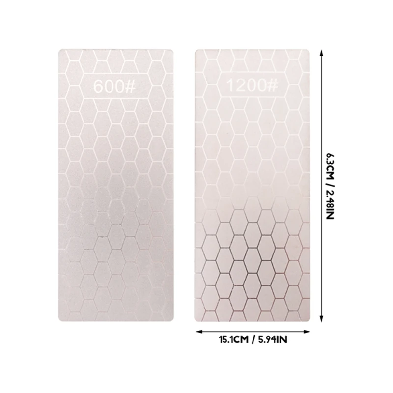 2 шт. алмазный точильный камень, точильный камень с сотовой поверхностью, алмазная точилка с нескользящим основанием