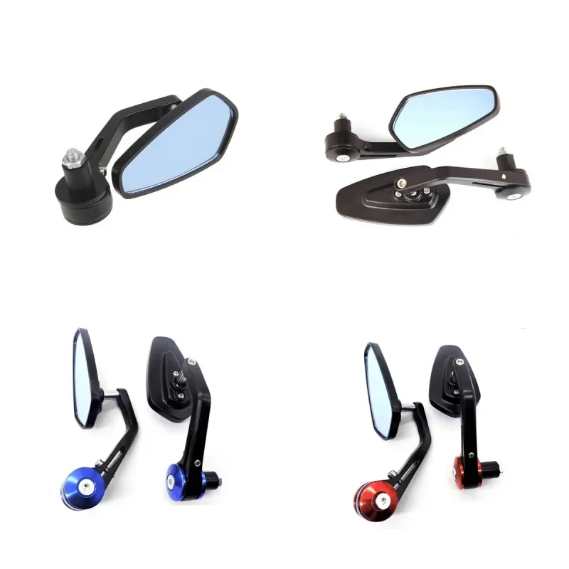 

22mm Motorcycle Handlebar End Mirror Aluminum Rearview Mirror For Benelli TRK 502 Zontes 310R Kawasaki Z900 ZX636 NINJA 400 650
