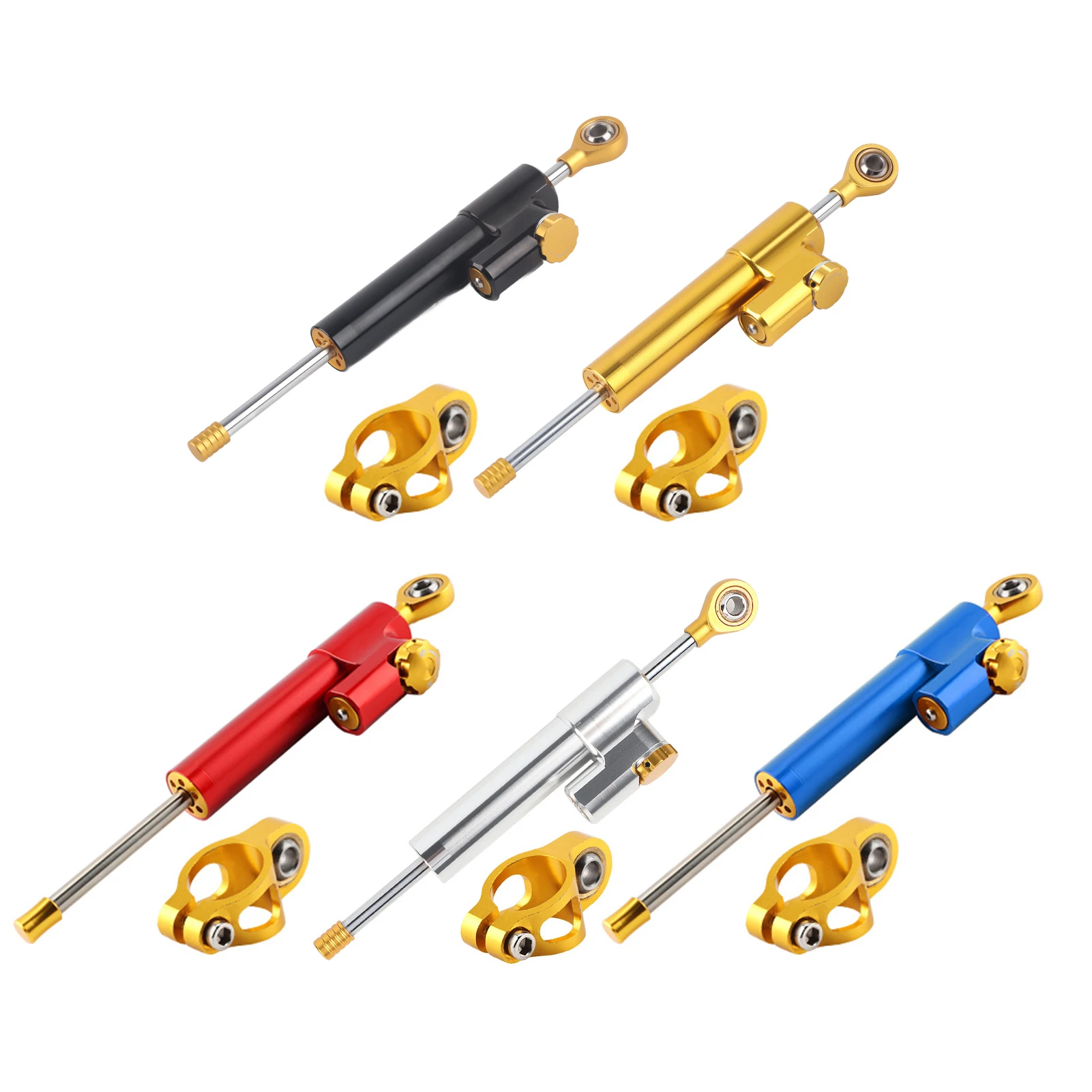 Universal Steering Stabilize Damper Bracket, Mount Aluminum Alloy, Safety Control for Motorcycle