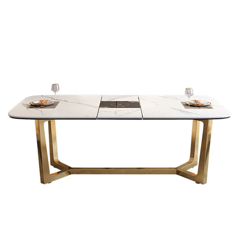 

Modern minimalist multifunctional telescopic induction cooker, stainless steel, dining table