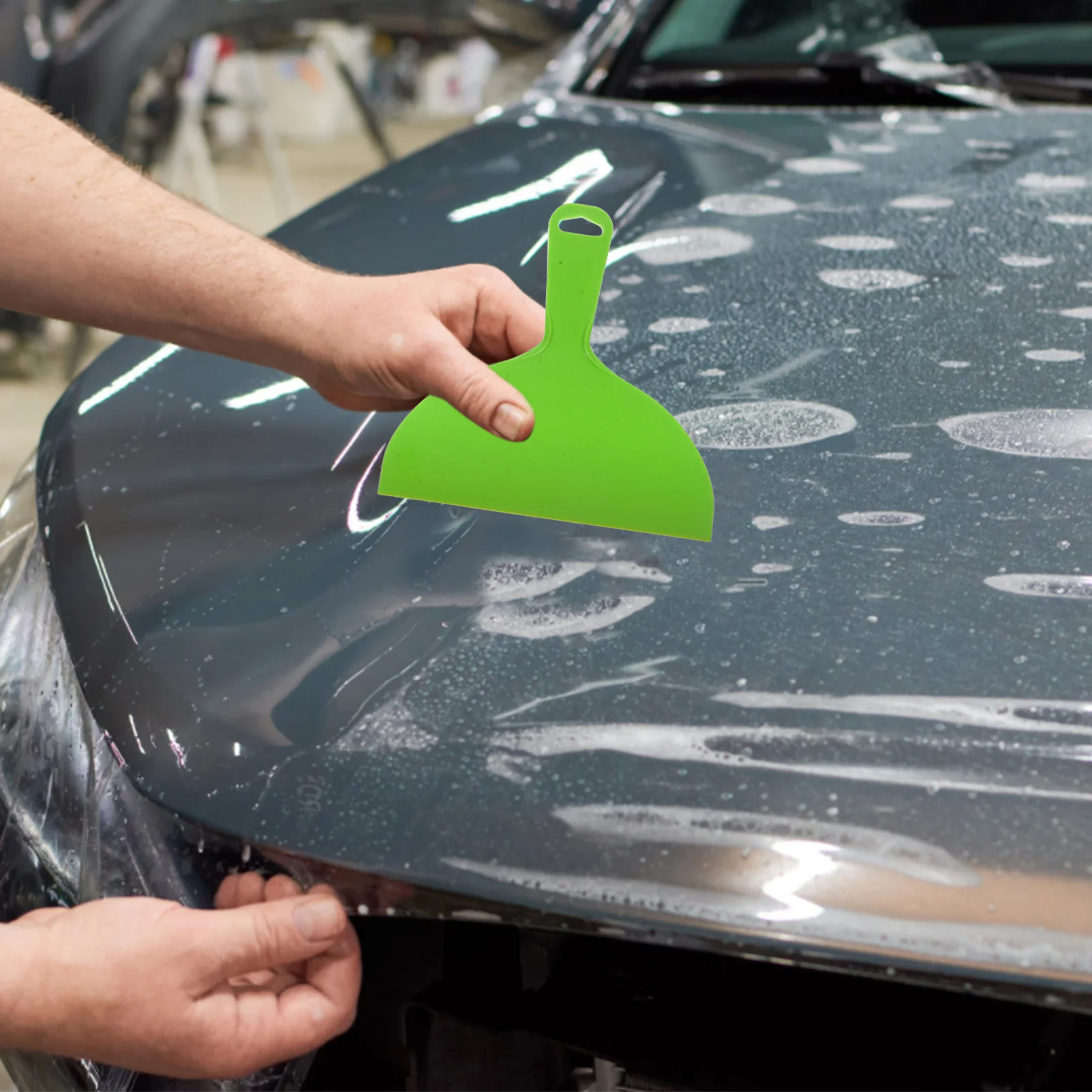 

5pcs Putty Scraper Tool Set Pp Material For Wallpaper Paint Plaster Drywall Decals Removal Cabinet Grout Cleaning Plastic