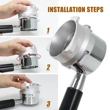 Coffee Dosing Ring 54mm For  Series Espresso Portafilter Dosing Funnel Aluminum Rotatable Loop Barista Accessories