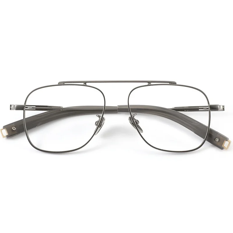 Titanium Double Beam Men\'s Glasses Frame Fashion Light Luxury Women\'s Glasses Frame Retro Optical Prescription Glasses Fram 105