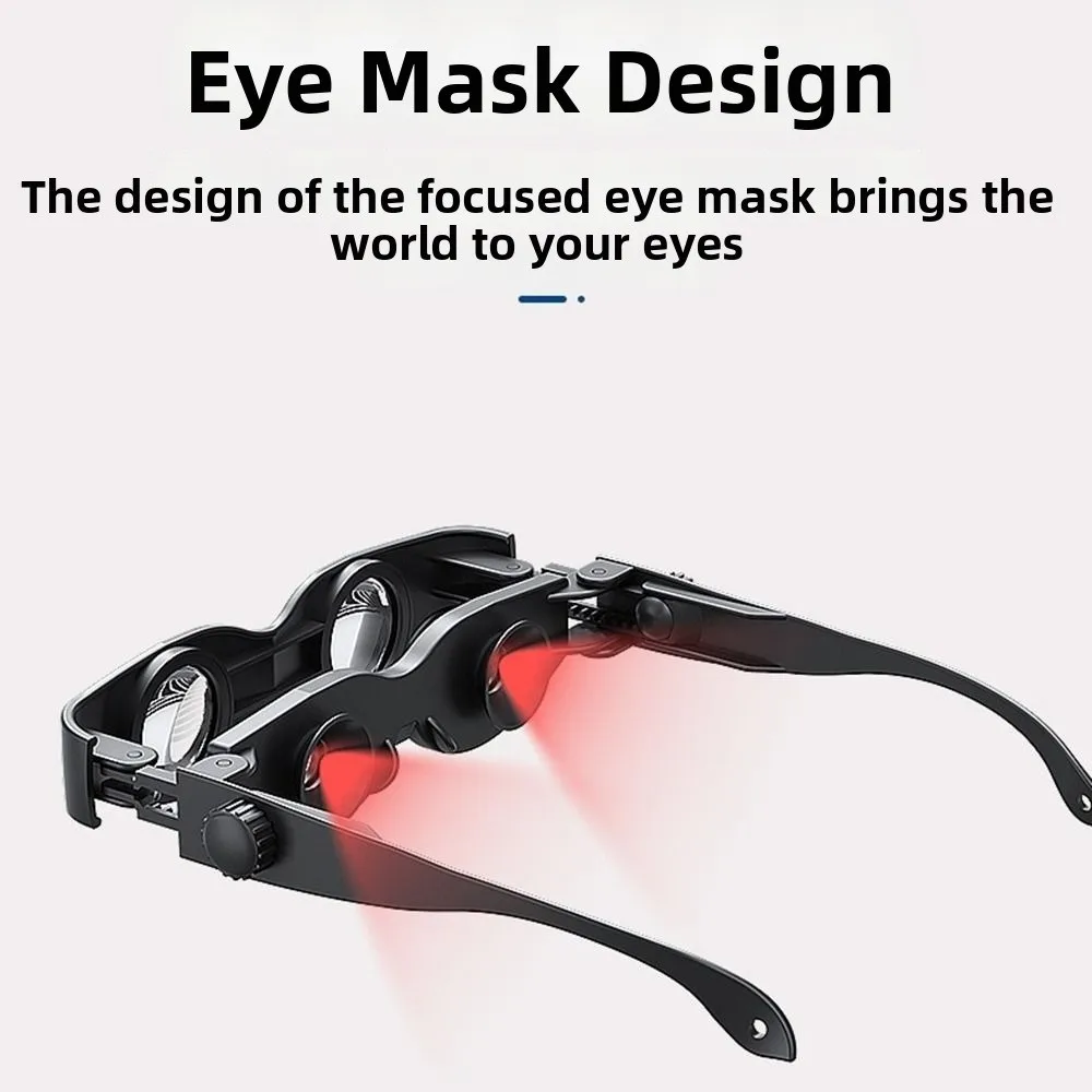 Waterproof Fishing Binocular Glasses Yellow/Red/Grey Filter Manual Focusing Fishing Scope Glasses Detachable Anti-Glare Lens