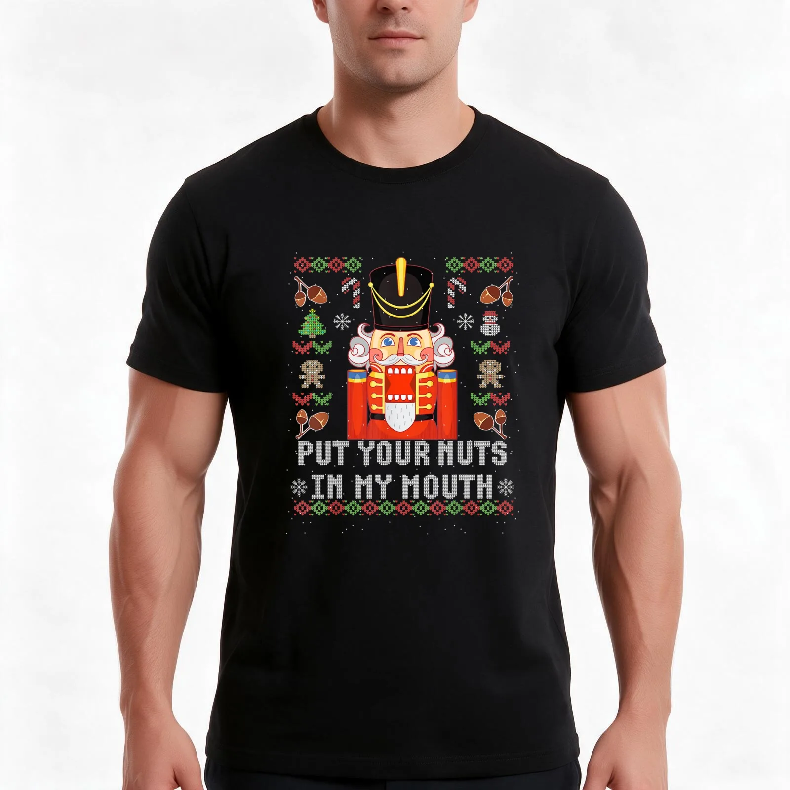 PUT YOUR NUTS IN MY MOUTH T-Shirt, Summer Casual Cotton Tee, Oversized Streetwear Tops, Vintage Graphic Print, Unisex Men Women