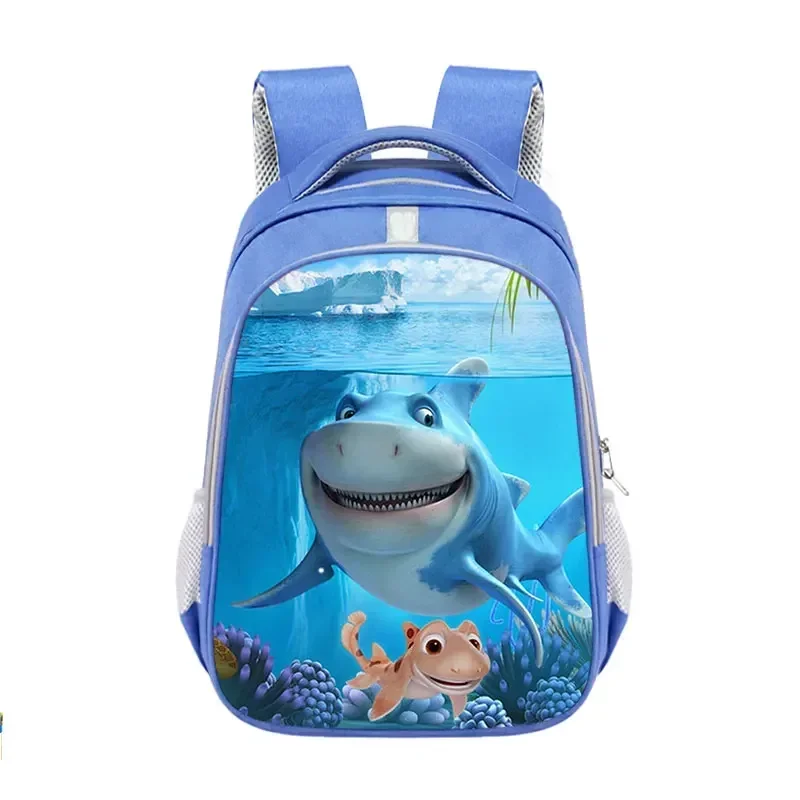 Lovely Shark Dolphins tropical fish underwater world Backpacks teen Boy Girl orthopedic Schoolbag bookbag mens Canvas travel bag