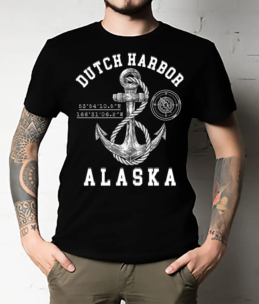 Dutch Harbor Alaska Official Deadliest Catch New unisex T-Shirt ALL SIZEHigh Quality 100%Cotton Short Sleeve