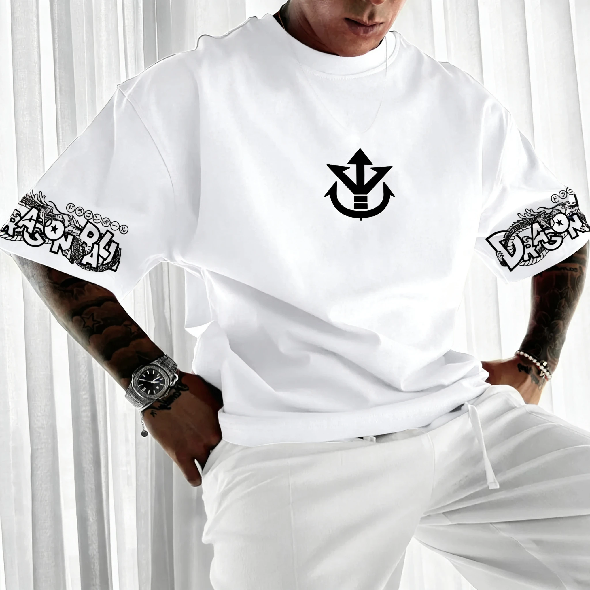 Dragon Ball Anime Goku Bedrukt Katoen Korte mouwen 2026 Zomer Los Sportief Heren en Dames Modieus T-shirts met ronde hals