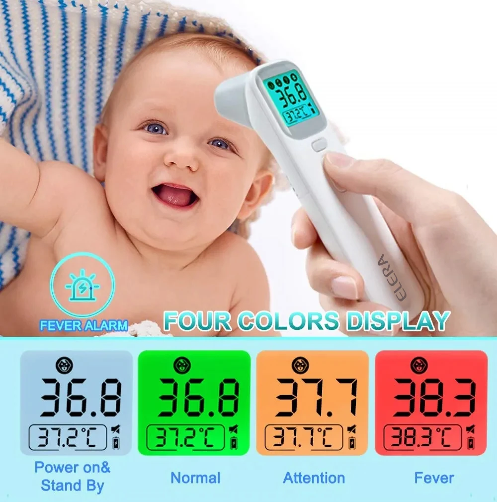 ELERA Infrared Digital Thermometer Forehead Ear Body Fever Termometre Multi-function Non-contact Temperature Measurement Device