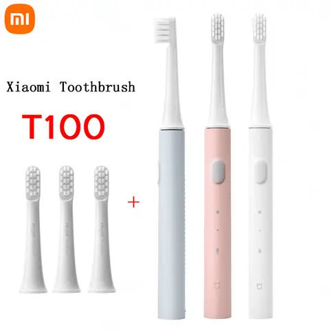 Xiaomi Mijia 소닉 전동 칫솔 T100 성인용 초음파 자동 칫솔 USB 충전식 방수 칫솔 Xiomi
