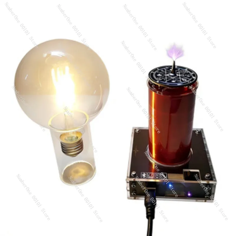 Plasma Speaker Coil Bluetooth Music Arc Generator High Voltage Lightning Speaker Device Science Experiment Desktop Gadget